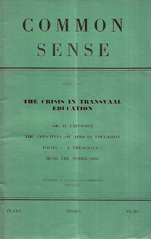 Common Sense (April 1951)