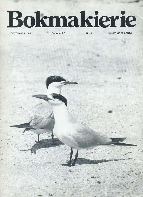 Bokmakierie: General Interest Magazine of the SA Ornithological Society (Vol. 27, No. 3, Septembe...