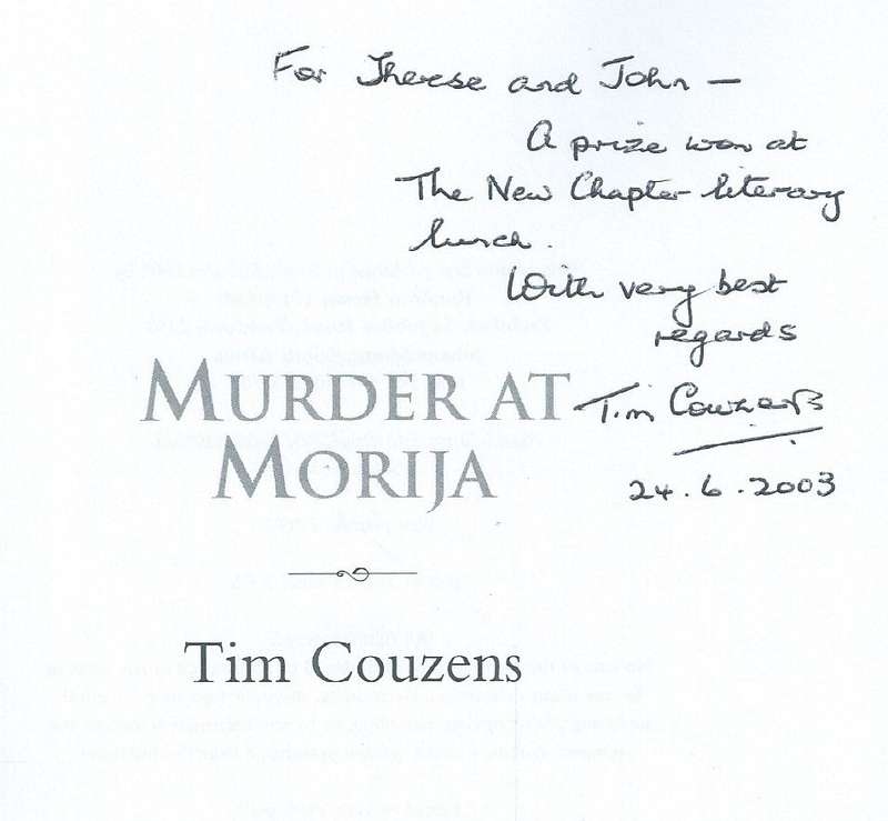 Murder at Morija (Inscribed by Author) | Tim Couzens
