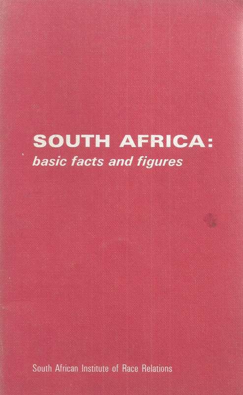 South Africa: Basic Facts and Figures | Muriel Horrell