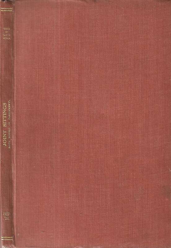 Joint Sitting of Both Houses of Parliament: Precious Stones Bill & Iron Steel Industry Bill (1927...