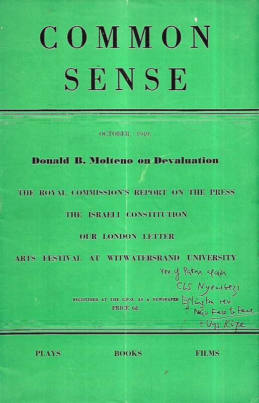 Common Sense (October 1949)