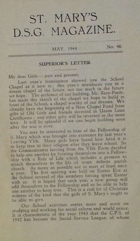 S. Mary's D.S.G. Pretoria (May, 1944 Issue)