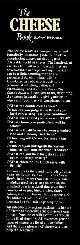 The Cheese Book | Richard Widcombe