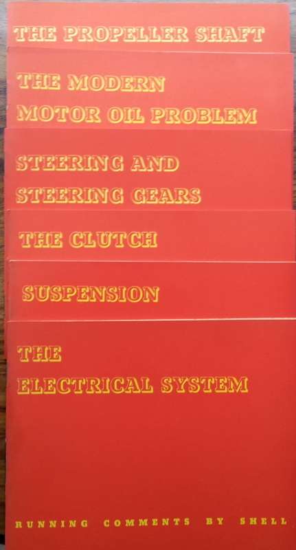 Running Comments by Shell (6 Booklets and Lubrication Chart)