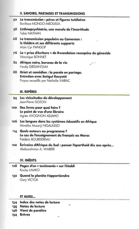 Notre Librairie n 157 | Tahar Bekri