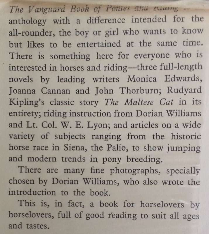 The Vanguard Book of Ponies and Riding