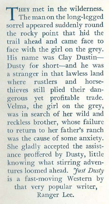 Just Dusty | Ranger Lee