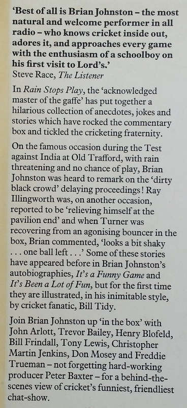 Rain Stops Play (Inscribed by Author) | Brian Johnston