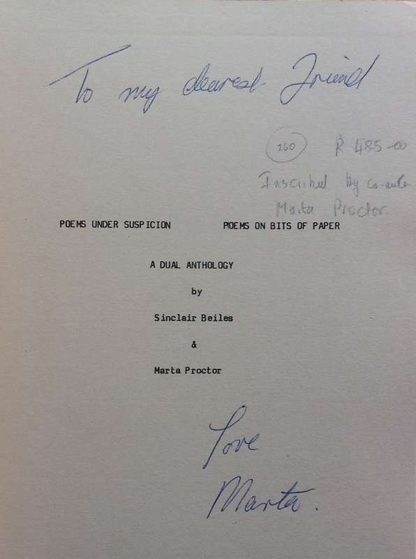 Poems Under Suspicion & Poems on Bits of Paper: A Dual Anthology (Signed by Authors, Inscribed by...
