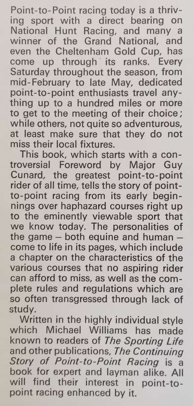 The Continuing Story of Point-To-Point Racing | Michael Williams