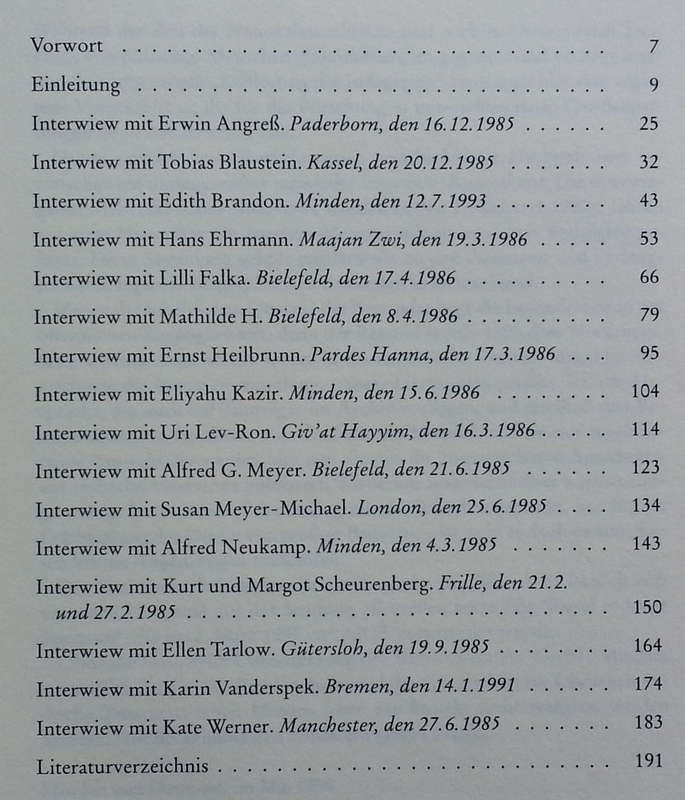 Die Letzten Augenzeugen zu Horen: Interviews mit antisemitish Verfolgten aus Ostwestfalen (German...