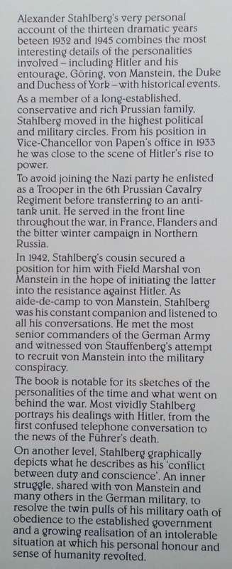 Bounded Duty: The Memoirs of a German Officer, 1932-1945 | Alexander Stahlberg