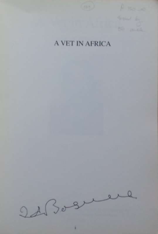 A Vet in Africa (Signed by Author) | Jack Boswell