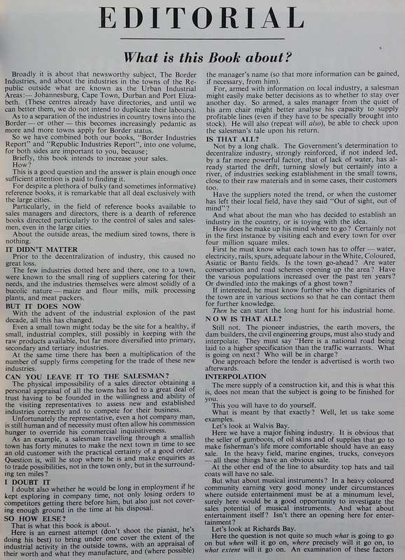 Public Industries, with which is Incorporated The Border Industries Report (First Edition)