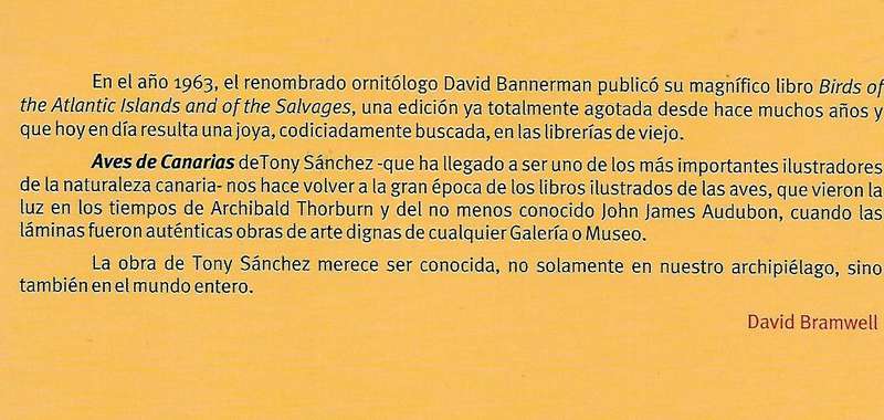 Aves de Canaries | Tony Sanchez