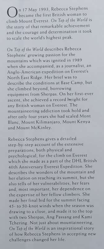On Top of the World: The First British Woman to Climb Everest | Rebecca Stephens