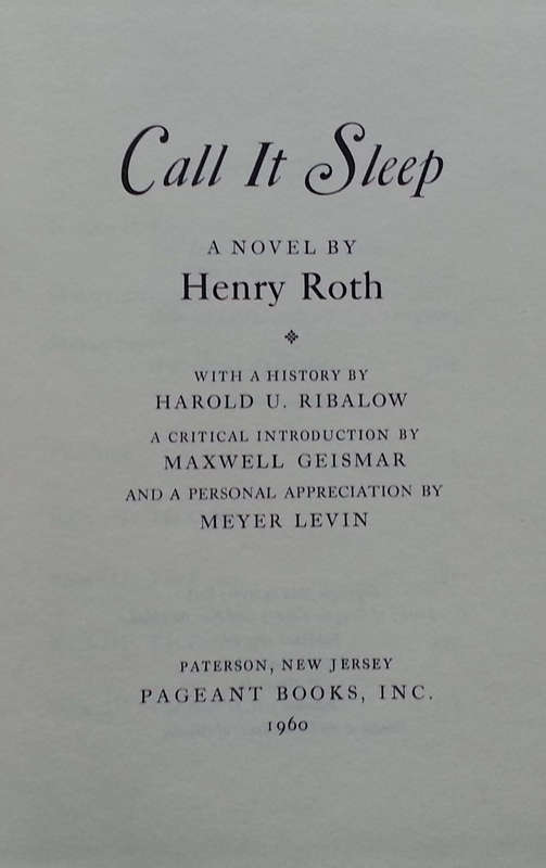 Call It Sleep (1960 Edition) | Henry Roth