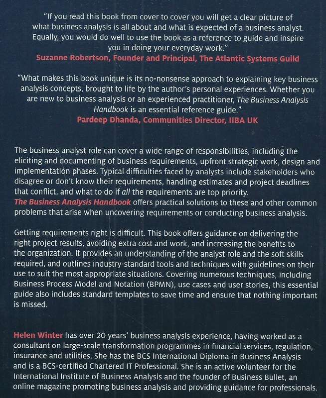 The Business Analysis Handbook: Techniques and Questions to Deliver Better Outcomes | Helen Winter