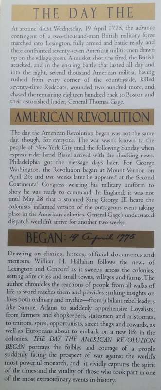 The Day the American Revolution Began: 19 April 1775 | William H. Hallahan