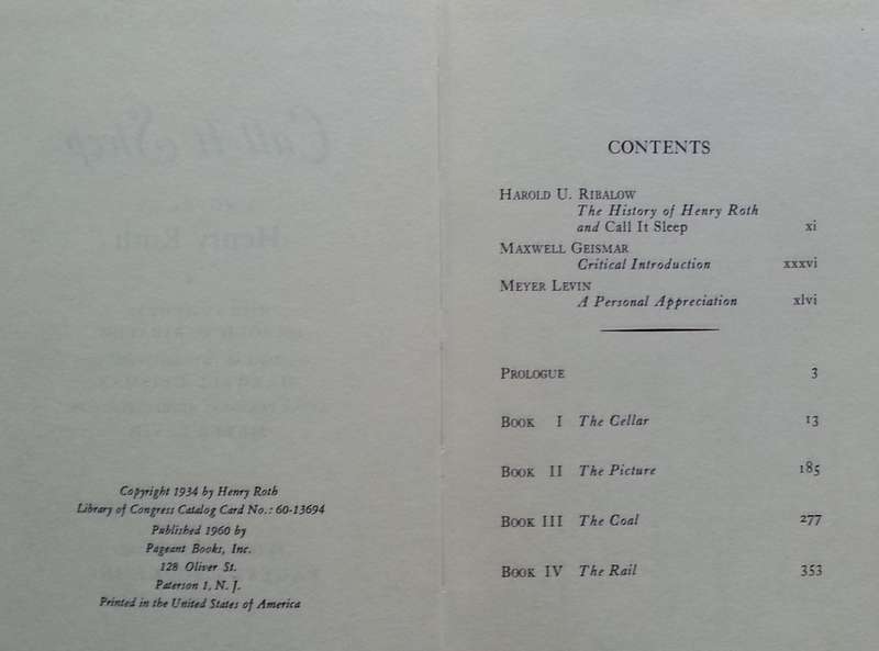 Call It Sleep (1960 Edition) | Henry Roth