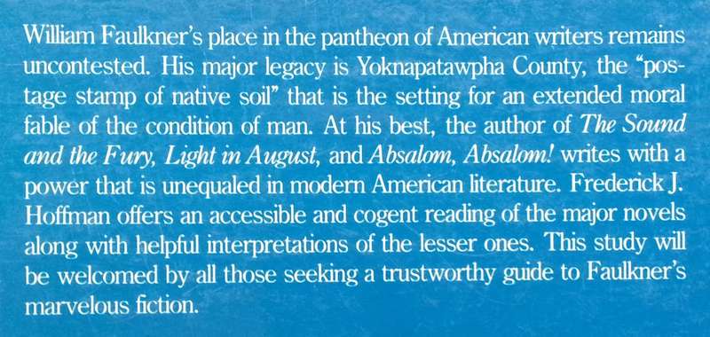 William Faulkner | Frederick J. Hoffman