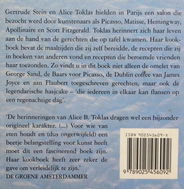 Het Kookboek van Alice B. Toklas (Dutch) | Alice B. Toklas