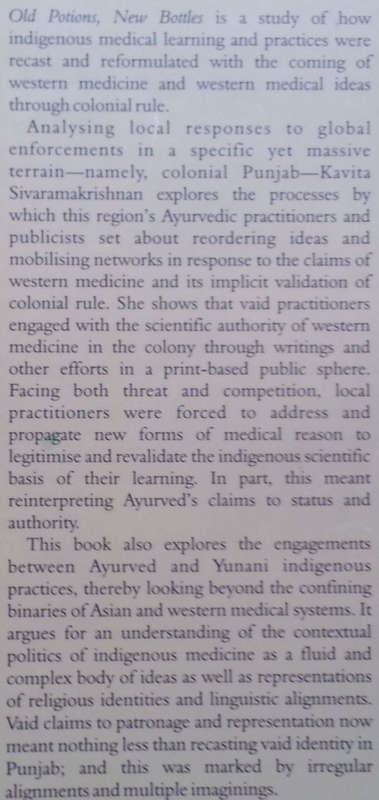 Old Potions, New Bottles: Recasting Indigenous Medicine in Colonial Punjab, 1850-1945 | Kativa Si...