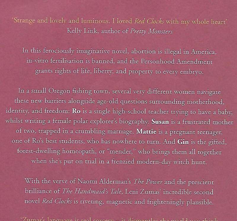 Red Clocks | Leni Zumas
