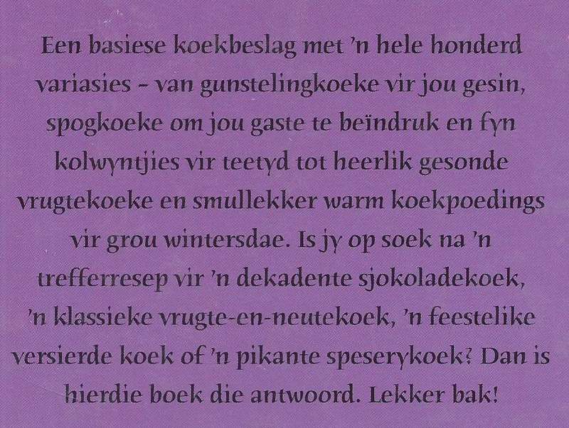 1 Beslag, 100 Koeke (Afrikaans) | Christine France