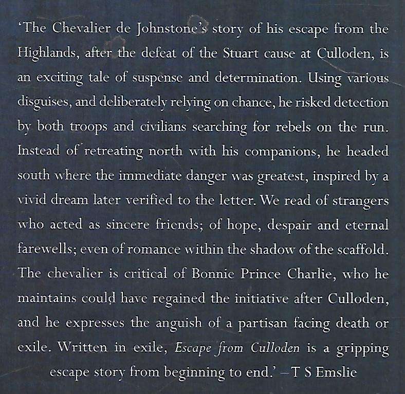 Escape from Culloden | The Chevalier De Johnstone