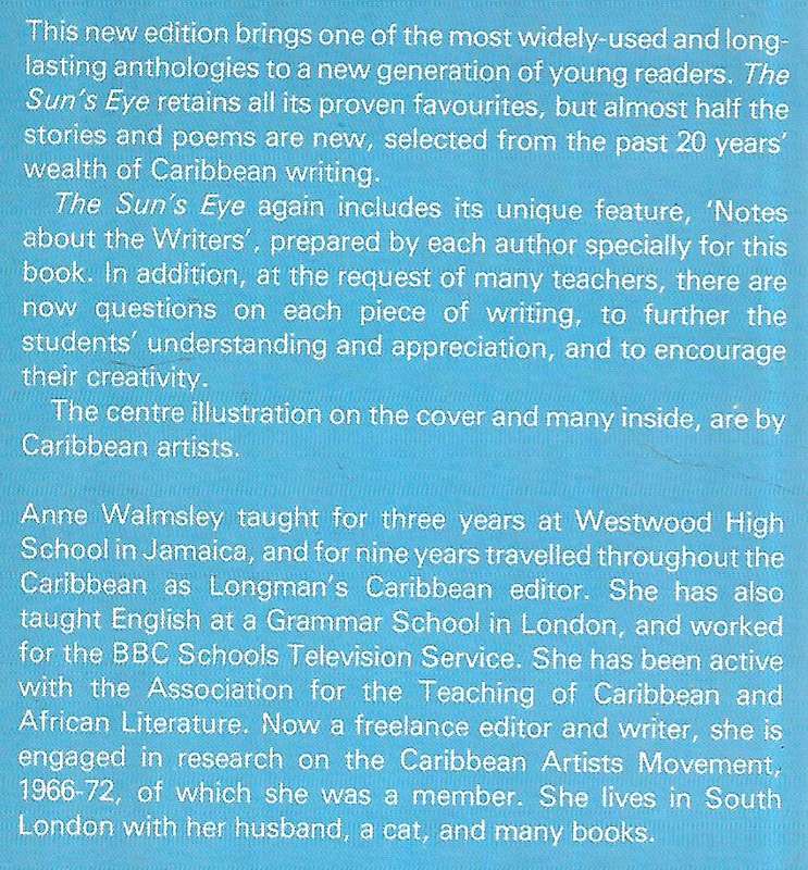 The Sun's Eye: West Indian Writing for Young Readers (Inscribed by Editor) | Anne Walmsley (Ed.)