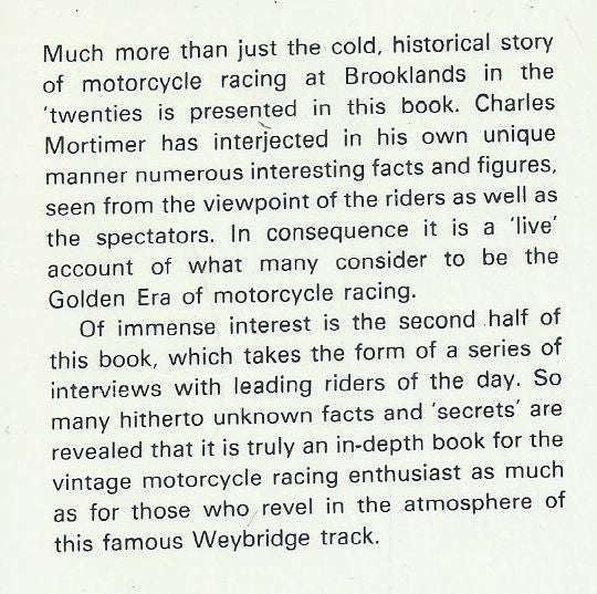 Brooklands: Behind the Scenes | Charles Mortimer