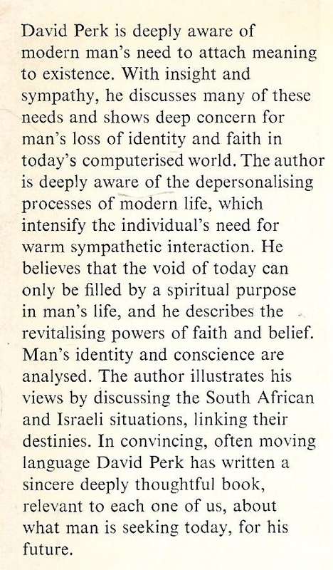 Man's Quest for Meaning, Faith and Identity | David Perk
