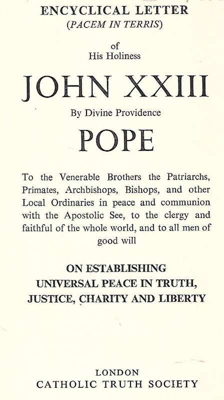 Peace on Earth: Encyclical Letter of Pope John XXIII | Pope John XXIII