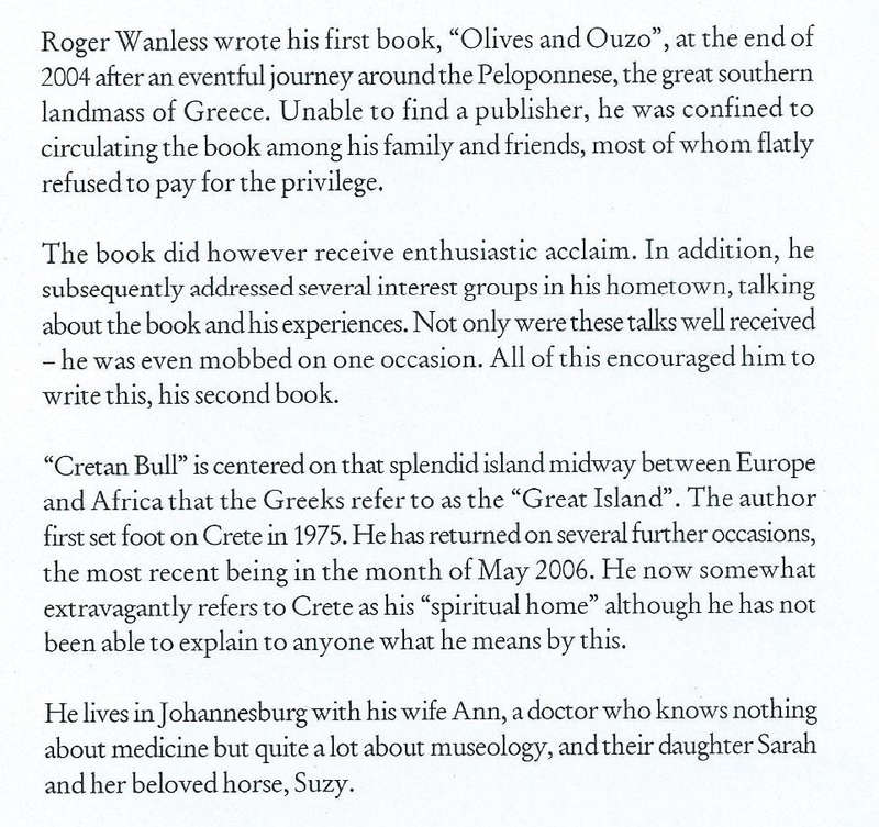 Cretan Bull: Stories from the Great Island | Roger Wanless