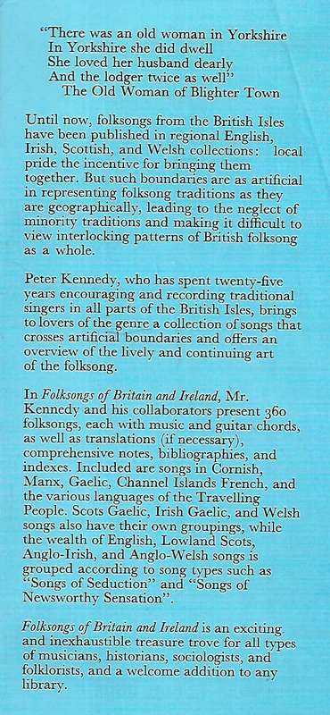 Folksongs of Britain & Ireland | Peter Kennedy (Ed.)