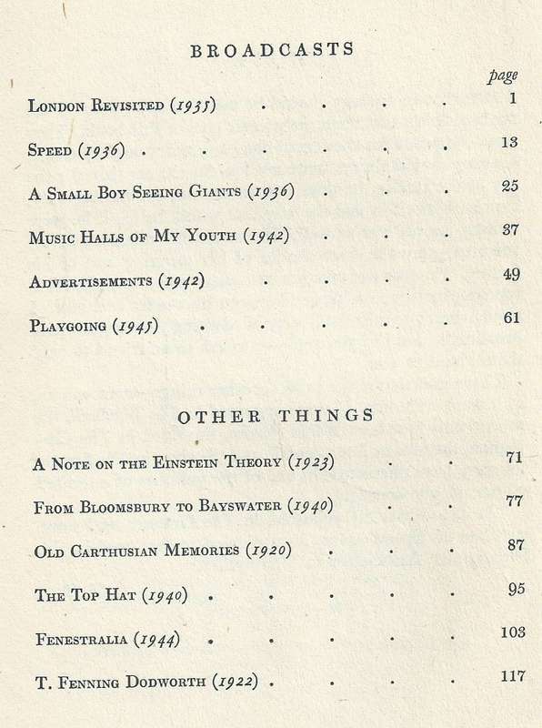 Mainly on the Air: Broadcasts and Essays (First Edition, 1946) | Max Beerbohm