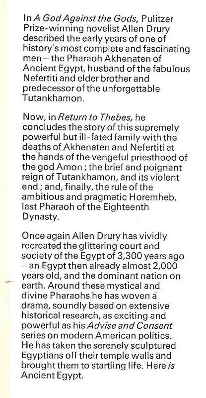 Return to Thebes | Allen Drury