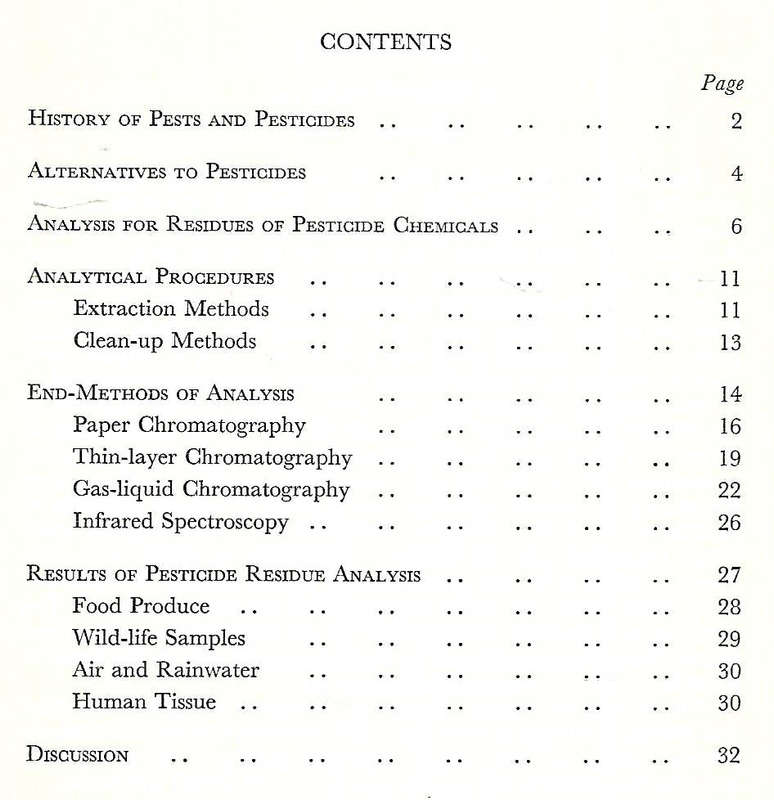 Pesticide Residues: History, Alternatives and Analysis | J. Thomson & D. C. Abbott