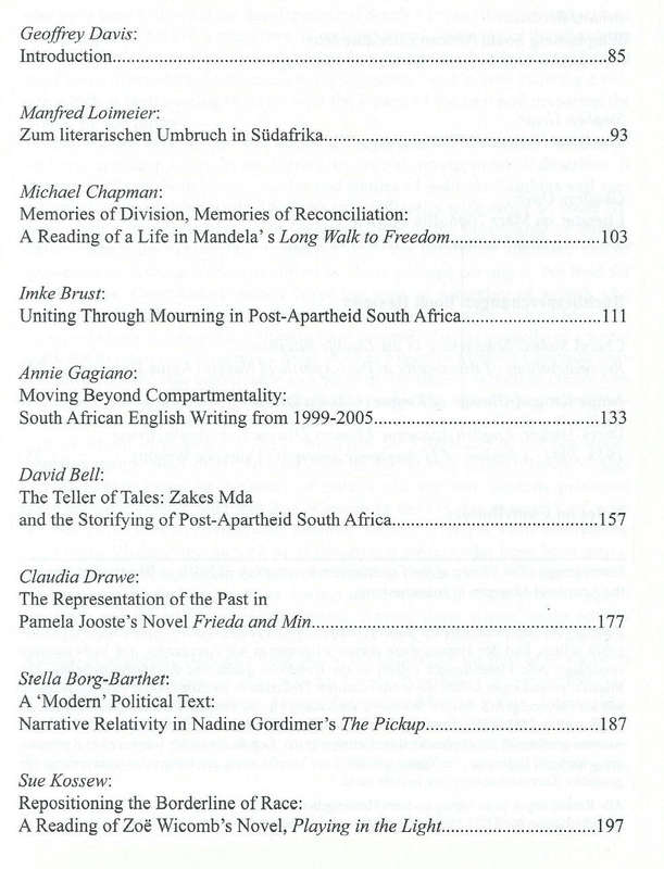 Literatur in Wissenschaft und Unterricht (Vol. 39, Nos. 2/3, 2006, Text Mostly in English)