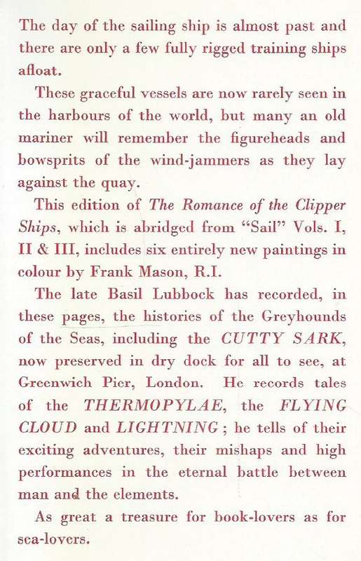 The Romance of the Clipper Ships | Basil Lubbock