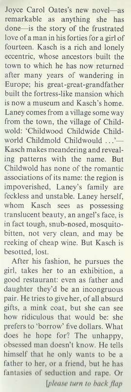 Childwold (First Edition, 1977) | Joyce Carol Oates