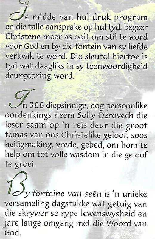 By Fontiene van Seen: 'n Bybelse Dagboek met 366 Dagstukke (Afrikaans) | Solly Ozrovechh