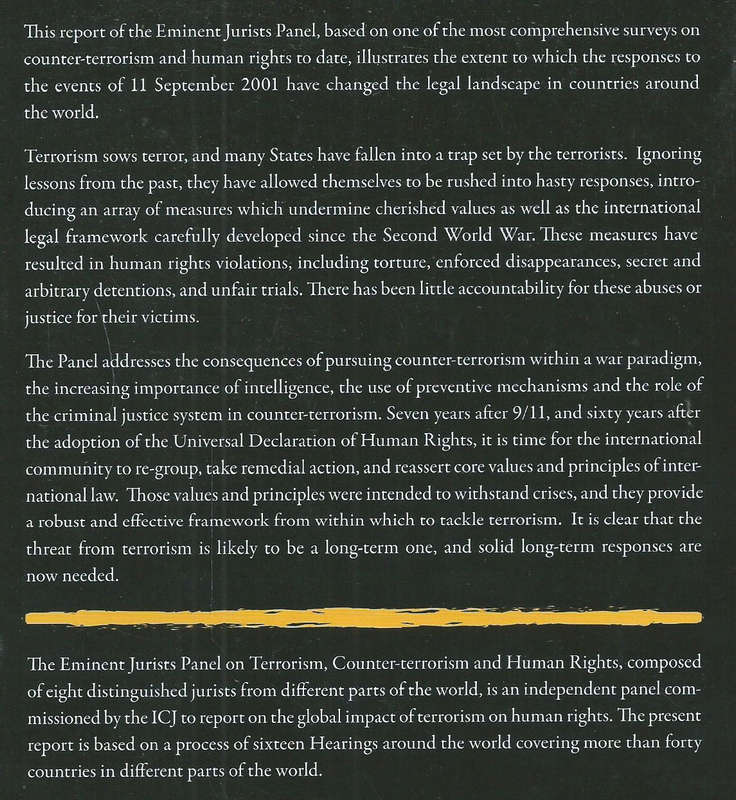 Assessing Damage, Urging Action: Report of the Eminent Jurists Panel on Terrorism, Counter-Terror...