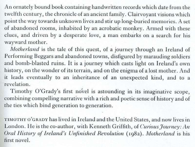Motherland (Proof Copy) | Tim O'Grady