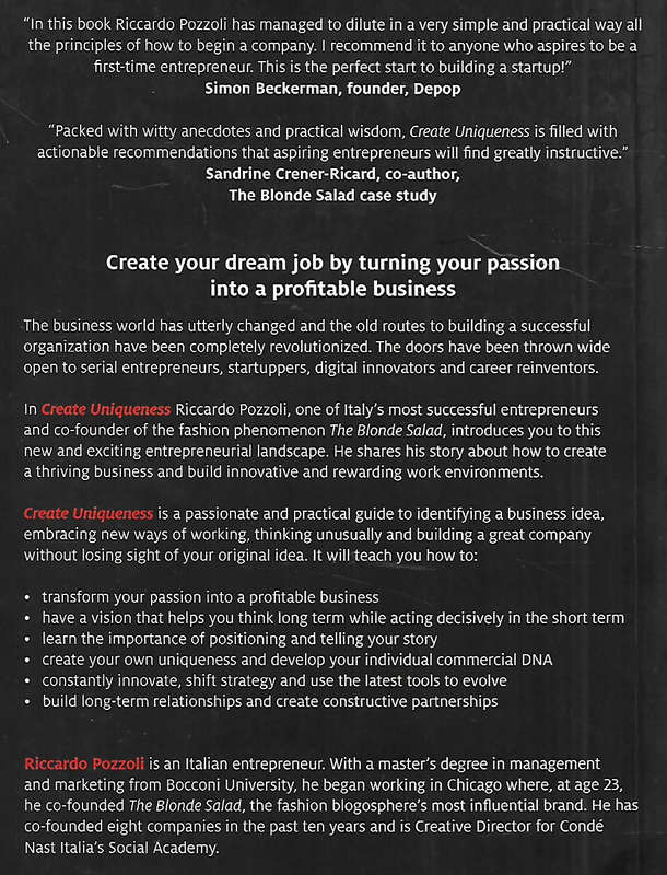 Create Uniqueness: How to Turn a Passion into a Business | Riccardo Pozzoli