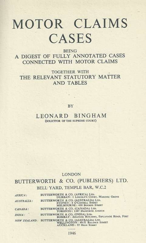 Motor Claims Cases | Leonard Bingham