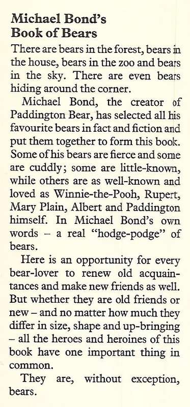 Michael Bond's Book of Bears | Michael Bond