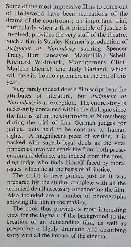 Judgment at Nuremberg: The Script of the Film | Abby Mann